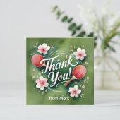 Carte De Remerciements Ping (Debout devant)