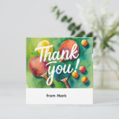 Carte De Remerciements Ping (Debout devant)