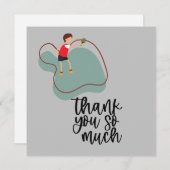 Carte De Remerciements Ping Pong (Devant / Derrière)