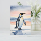 Carte De Remerciements Pingouin (Debout devant)