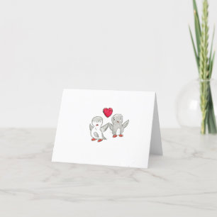 Carte De Remerciements Pingouins mignons