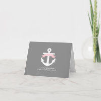 Pink Anchor Nautical
