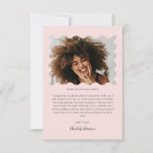 Carte De Remerciements Pink Bow (Dos)