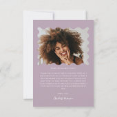Carte De Remerciements Pink Bow (Dos)