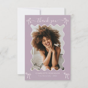 Carte De Remerciements Pink Bow