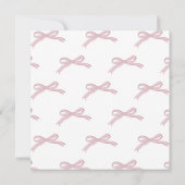 Carte De Remerciements Pink Bow Garland Enveloppe Liner (Dos)
