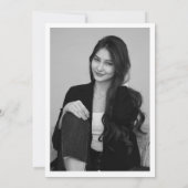 Carte De Remerciements Pink Bow Graduation (Dos)