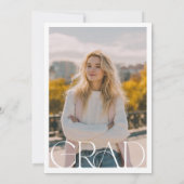 Carte De Remerciements Pink Bow Graduation (Dos)