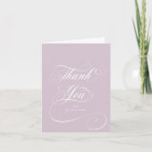 Carte De Remerciements Pink doux Elegant Script Graduation Photo+Message (Devant)
