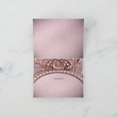 Carte De Remerciements Pink Flower Thank You Card (Intérieur)