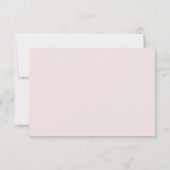 Carte De Remerciements Pink Forever dans nos coeurs Sympathy Funeral (Dos)