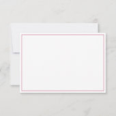 Carte De Remerciements Pink peonies floral frame funeral (Dos)