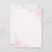 Carte De Remerciements Pink Polar Bear Thank You Card (Dos)
