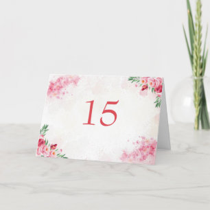 Carte De Remerciements Pink Rose Gold Aquarelle Mariage Tablette signes