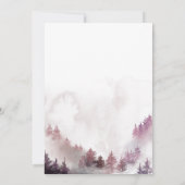 Carte De Remerciements Pink Snowflakes ONE derful 1st Birthday (Dos)