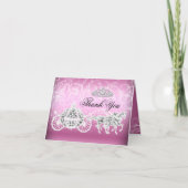 Carte De Remerciements Pink Sparkle (Devant)