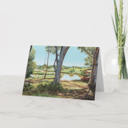 Carte De Remerciements Pique-nique à River's Bend (Devant)