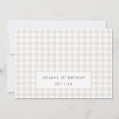 Carte De Remerciements Pique-nique Ourson (Dos)