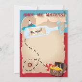 Carte de remerciements pirate (Devant)