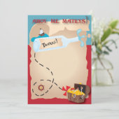 Carte de remerciements pirate (Debout devant)