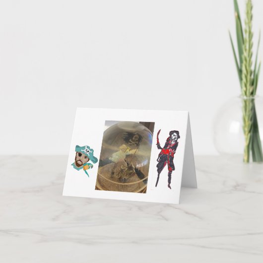 Carte De Remerciements Pirates 🏴☠️ (Devant)