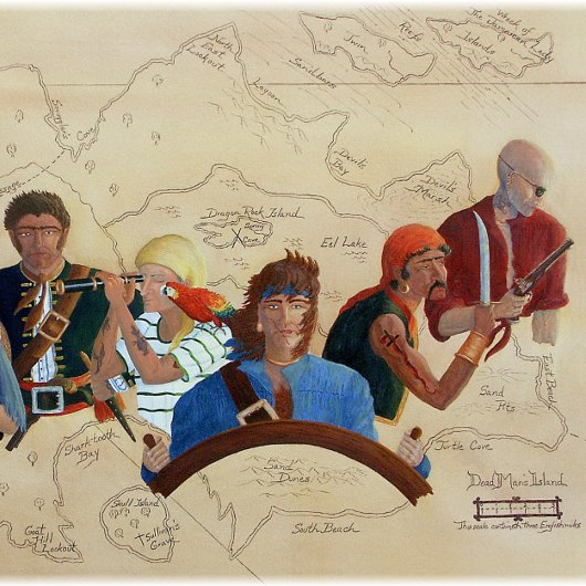 Carte De Remerciements "Pirates !"