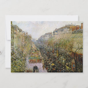 Carte De Remerciements Pissarro - Boulevard Montmartre, Mardi Gras