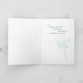 Carte De Remerciements Pissenlit volontaire d'appréciation (Intérieur)