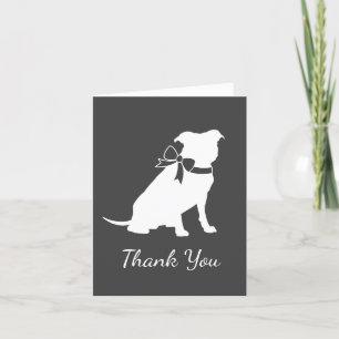 Carte De Remerciements Pit Bull Chien Baby shower Genre Neutre Pitbull