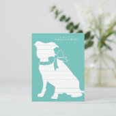 Carte de remerciements Pitbulle Pit Bull Chien Chi (Debout devant)