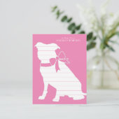 Carte de remerciements Pitbulle Pit Bull Chien Chi (Debout devant)