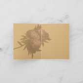 Carte De Remerciements Pivoines (Intérieur)