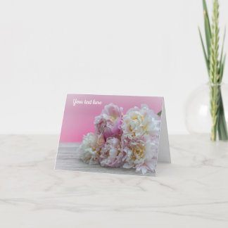 Carte De Remerciements Pivoines roses