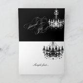 Carte De Remerciements PixDezines Chandelier/Thank You/DIY text (Intérieur)