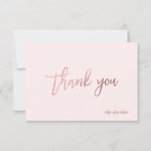 Carte De Remerciements PixDezines DIY couleur/Monogramme Merci/plat