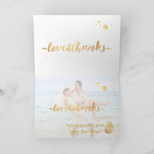 Carte De Remerciements PixDezines DO-IT-YOURSELF teintes/faux pinecones o (Intérieur)