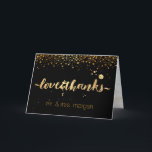 Carte De Remerciements PixDezines éblouissantes/fantaisies d'or/merci<br><div class="desc">PixDezines éblouis dans des specks faux or photo mariage merci cartes avec do-it-yourself couleur arrière - plan. Il suffit de cliquer sur le bouton "customiser" et de passer à l'onglet "couleur",  cliquez sur "arrière - plan" et choisissez votre color.com. Tous droits réservés.</div>