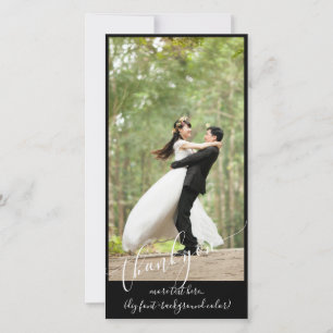 Carte De Remerciements PixDezines fond DIY de remerciement de mariage pho