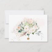 Carte De Remerciements PixDezines H2 Blush Roses RSVP (Dos)