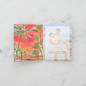 Carte De Remerciements PixDezines Hawaii Vintage/Merci (Intérieur)