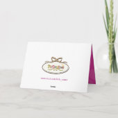 Carte De Remerciements PixDezines Pois Honeysuckley | do-it-yourself Merc (Dos)