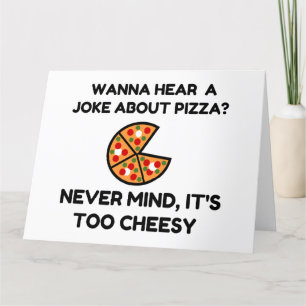 Carte De Remerciements Pizza Joke