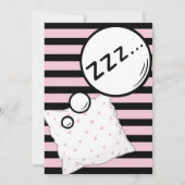 Carte De Remerciements Pizza & Pyjamas Stwood Party (Dos)