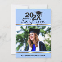 Plafond de graduation moderne Année Or Bleu clair 