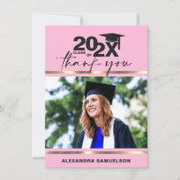 Plafond de graduation moderne Année Rose or | PHOT