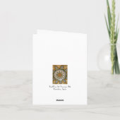 Carte De Remerciements Plafond Mozaïque Sant Pau (Dos)