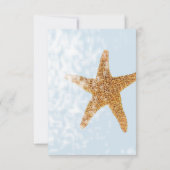 Carte De Remerciements Plage côtière Etoiles de mer Starfish (Dos)