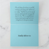 Carte De Remerciements plage de l'île tropicale tiki luau (Intérieur)