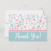 Carte De Remerciements Plage de peinture à l'aquarelle côtière (Devant)