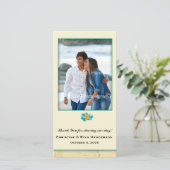 Carte De Remerciements Plage de Seashell (Debout devant)